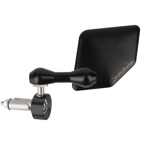 Driven Racing Halo Stainless Steel Bar End Mirror -  Motorcycle Handlebar Accessories