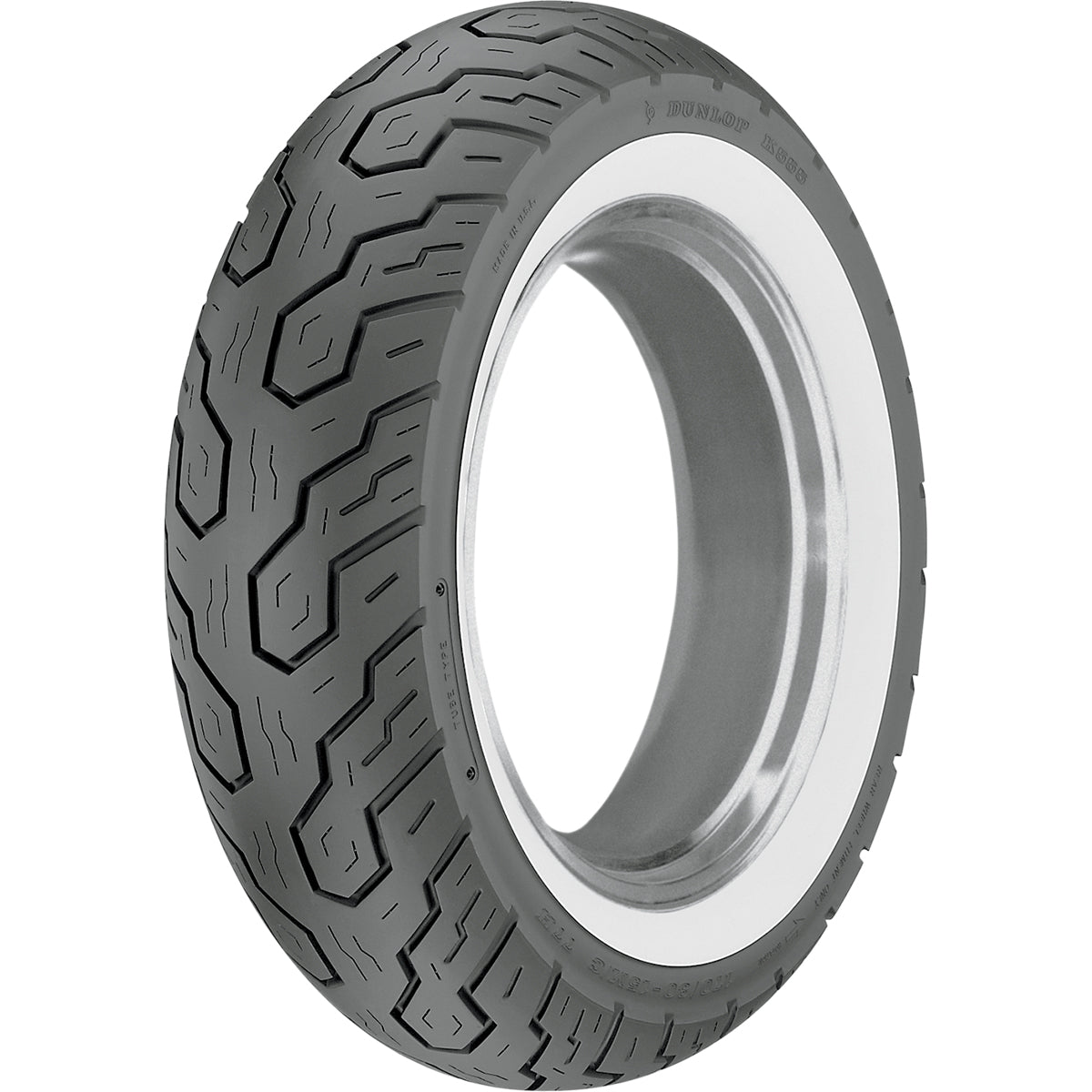 Dunlop K555 OE Wide Whitewall 15" Rear Street Tires-4019