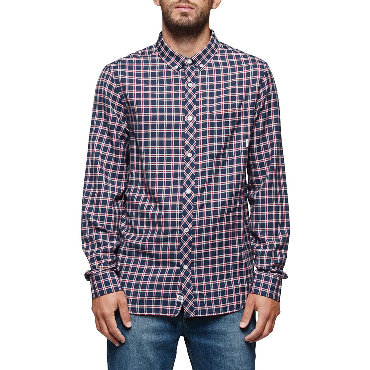 Element Goodwin Men's Button Up Long-Sleeve Shirts-M521JGLS