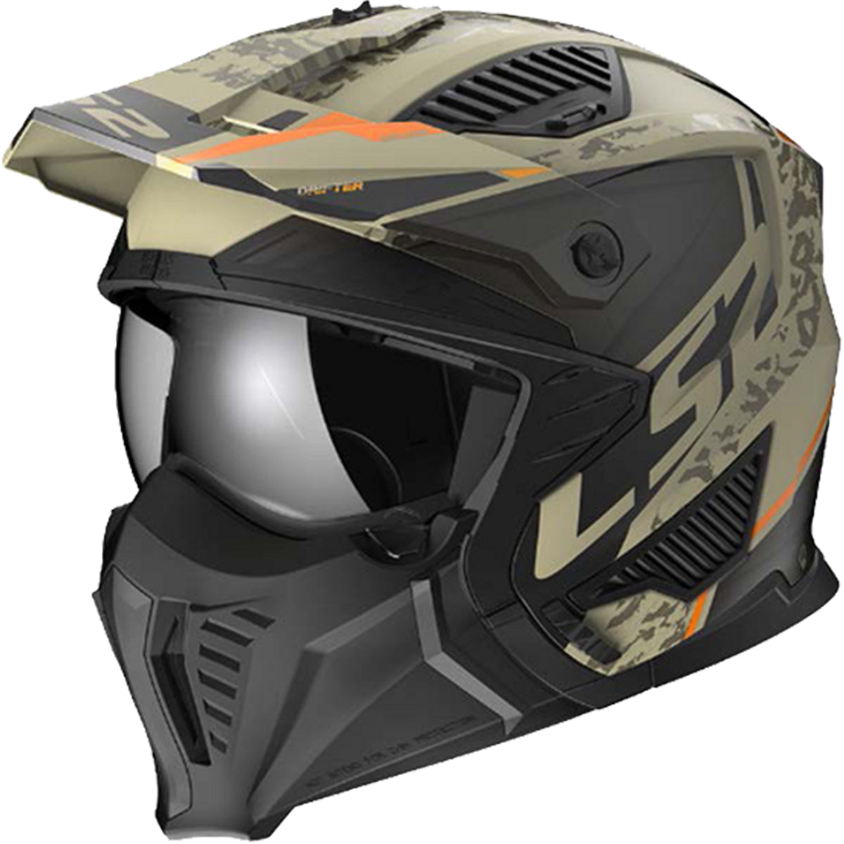 half face helmet ls2 LS2 Drifter Devor Open Face Adult Off-Road Helmets – Haustrom.com