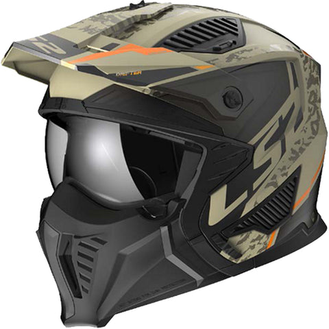 LS2 Drifter Devor Open Face Adult Off-Road Helmets