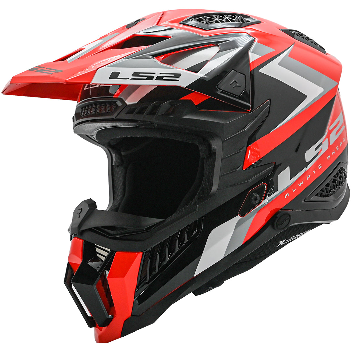 LS2 X-Force Sprint Helmet, Red/Black/Grey/White / XL