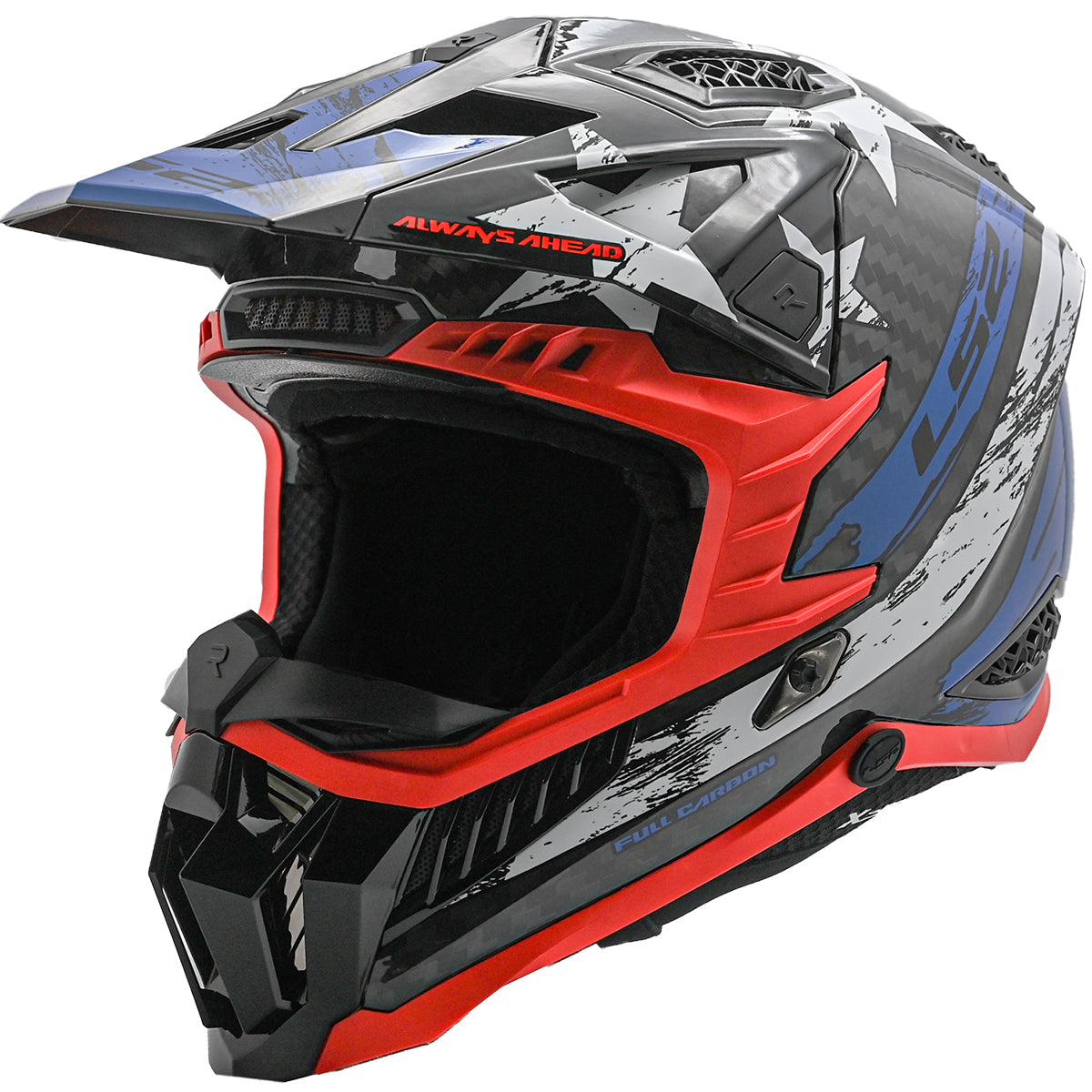 ls2 assault flag helmet LS2 X Force USA Carbon Full Face Adult Off-Road Helmets – Haustrom.com