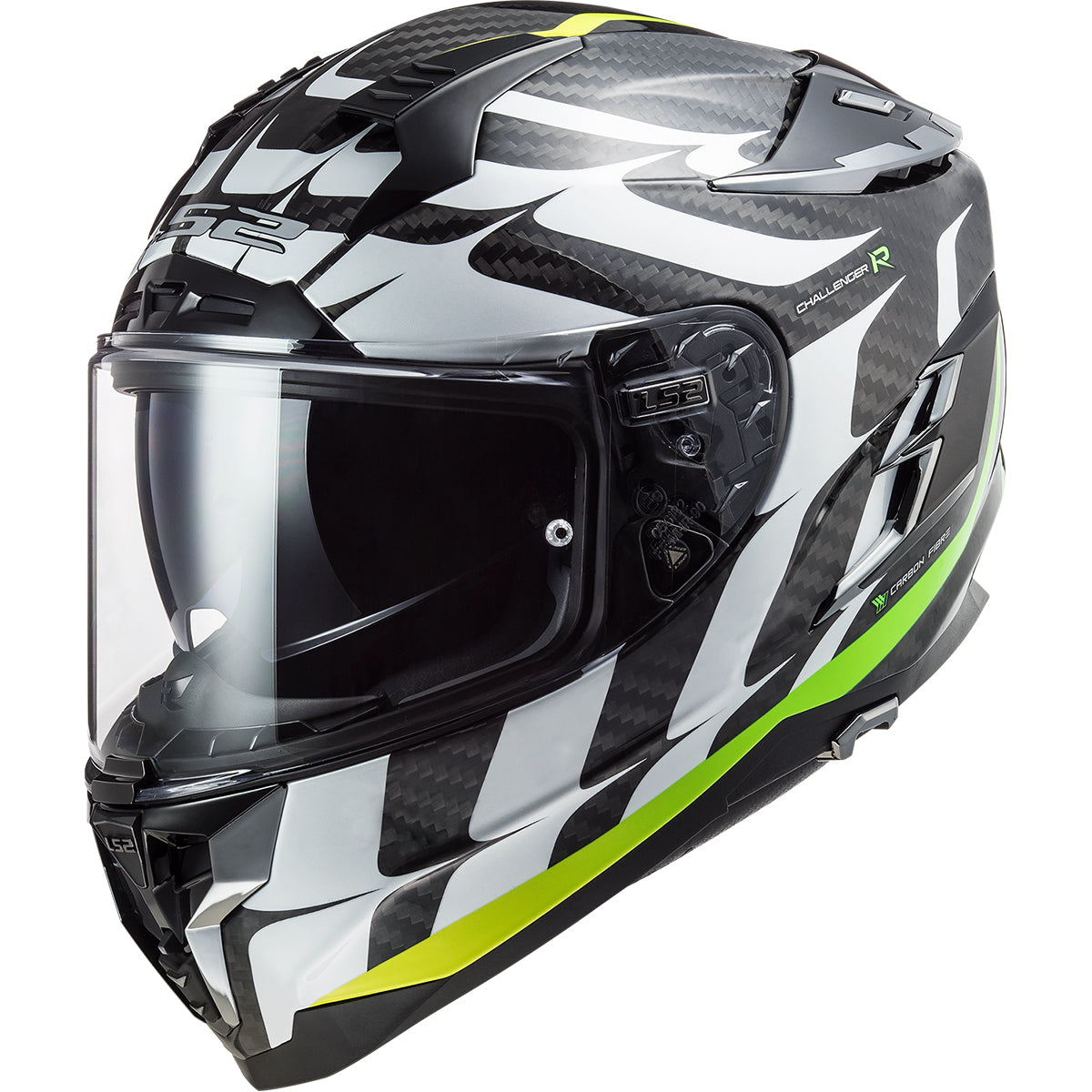 LS2 Challenger Carbon Flames Full Face Adult Street Helmets