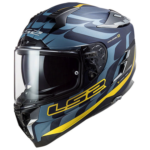 LS2 Challenger Carbon Flames Full Face Adult Street Helmets