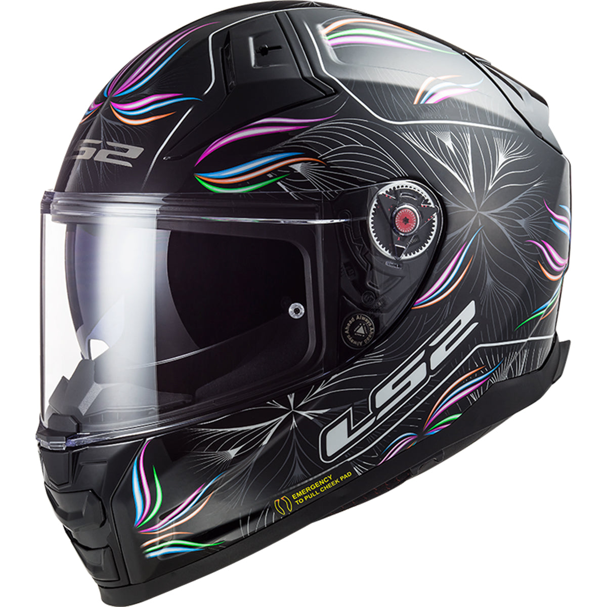 ls2 fiberglass helmet LS2 Citation II Tropical Full Face Adult Street Helmets – Haustrom.com