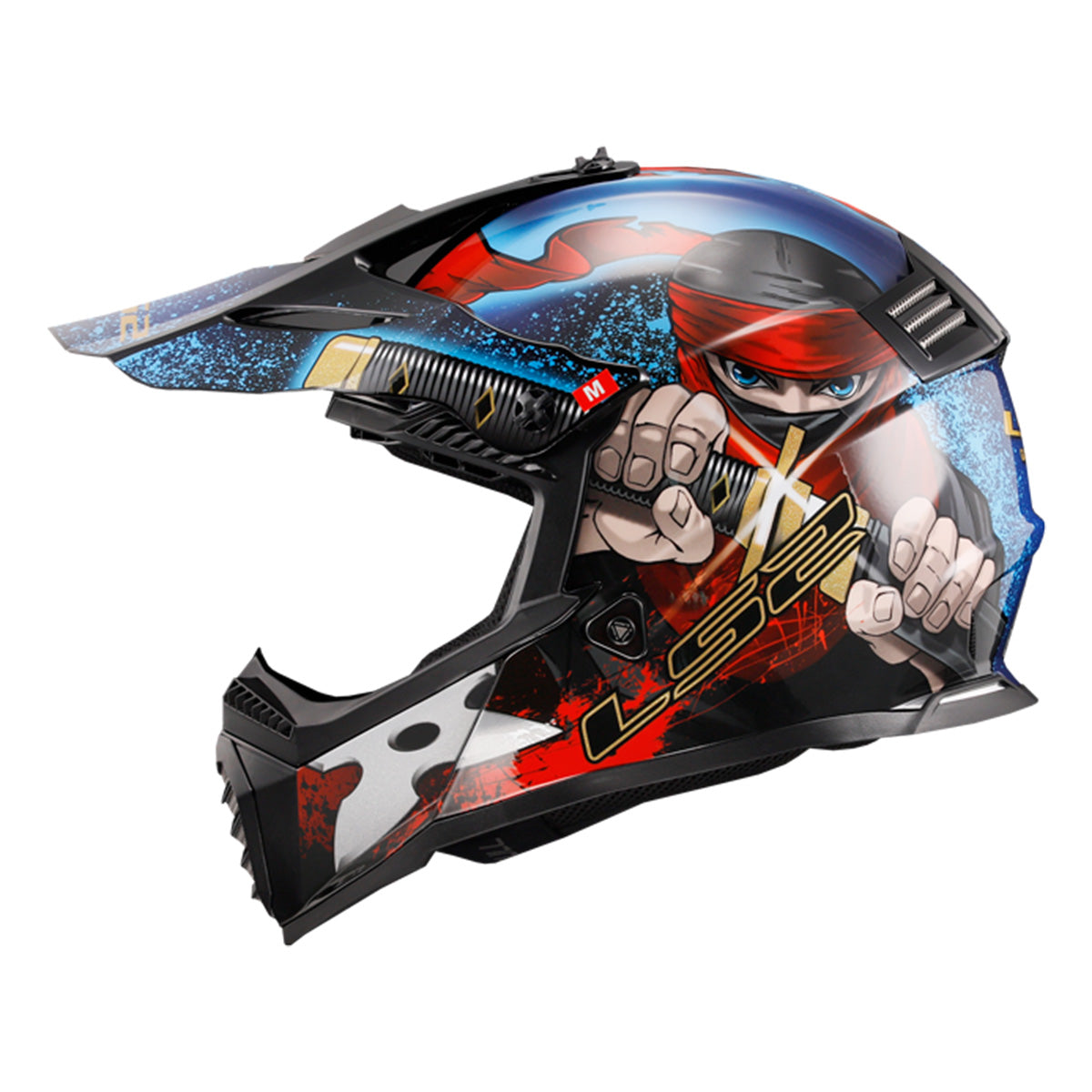 LS2 Gate Ninja Full Face MX Youth Off-Road Helmets
