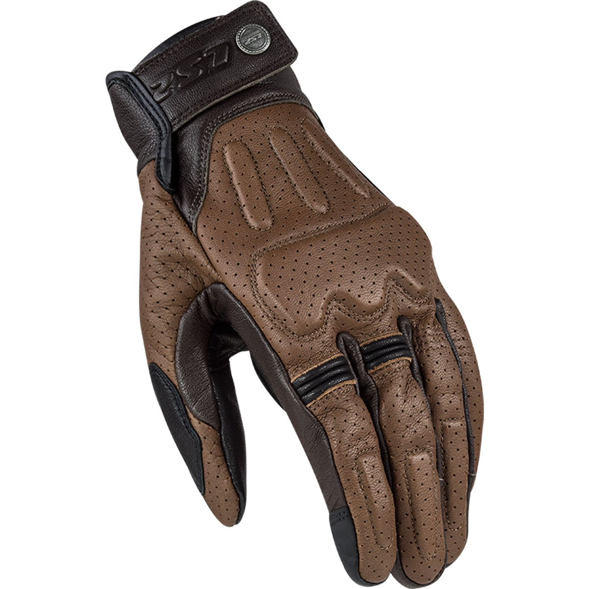 LS2 Rust Vintage Men's Cruiser Gloves-MG004
