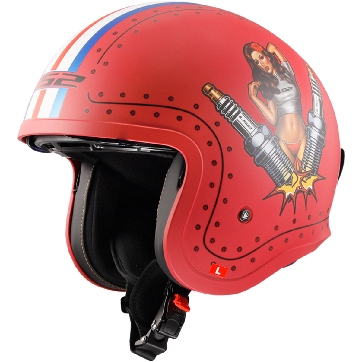 LS2 Spitfire Spark Open Face Adult Cruiser Helmets – Haustrom.com