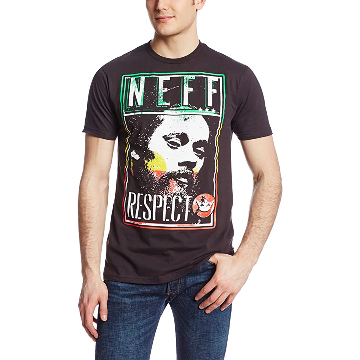 Neff Damian Poster Men's Short-Sleeve Shirts - Black